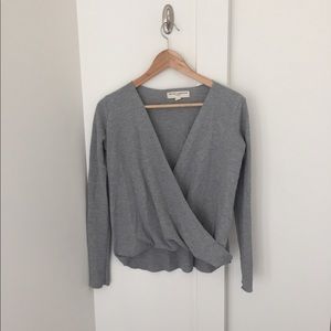 Urban Outfitters grey drape shirt